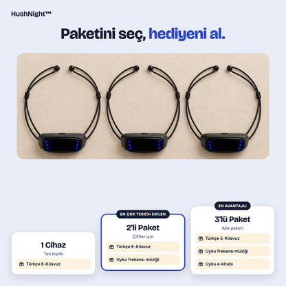 HushNight™ 1, 2 ve 3'lü paketler ve hediyeleri
